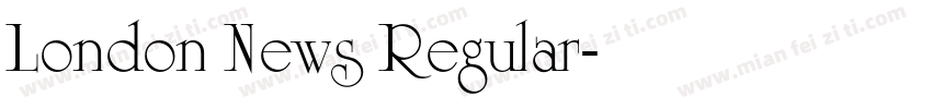 London News Regular字体转换